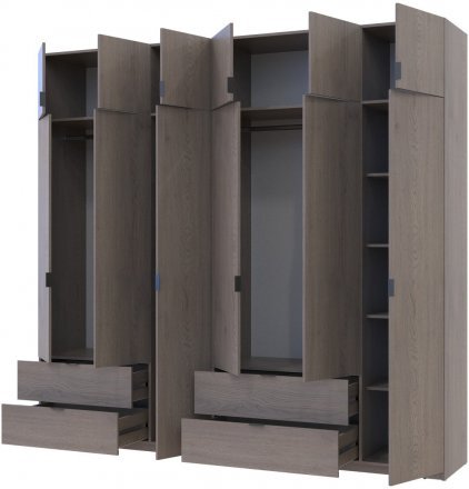 Комплект шаф для одягу Doros Лукас (2 шт.) 255х50х240 см Канноло (DRS-011851)
