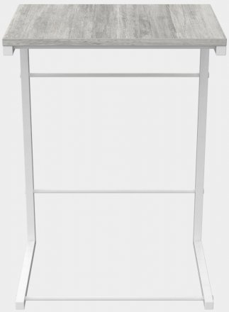 Столик приставний Террі Ferrum-decor 650x440x330 Білий метал ДСП Бетон 16 мм (FRD-104661) Столик приставний Террі Ferrum-decor 650x440x330 Білий метал ДСП Бетон 16 мм (FRD-104661)