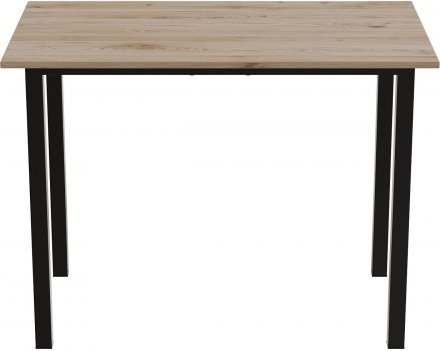 Стіл універсальний Knap Ferrum-decor 750x1400x700 Чорний метал ДСП Дуб Сан-Марино 16 мм (FRD-106379)