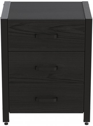 Тумба універсальна Ferrum-decor Вів'єн 3 50x41x40 чорний ДСП Сосна Кембра 16мм (FRD-104190) Тумба універсальна Ferrum-decor Вів'єн 3 50x41x40 чорний ДСП Сосна Кембра 16мм (FRD-104190)