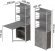 Стіл книжка з етажеркою Практик 2 Ferrum-decor 1555x640x990 Білий метал ДСП Бетон 16 мм (FRD-104638)