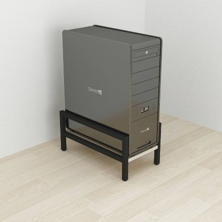 Підставка для системного блоку Ferrum-decor Нікі 21x24x45 Чорний ДСП Сонома 16мм (FRD-105289)