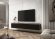 Тумба під телевізор навісна Perfect Home Оро / Oro 3-дверна RTV175 MDF Чорний (PFH-091367)