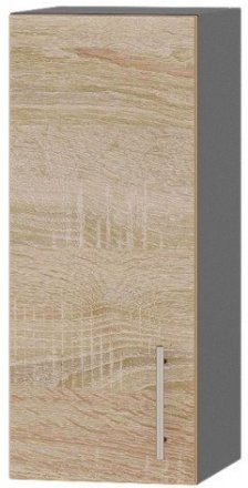 Кухонний модуль Оптіма Верх В01-300 Антрацит/Дуб Сонома 300х296х720 мм (DTM-071296) Кухонний модуль Оптіма Верх В01-300 Антрацит/Дуб Сонома 300х296х720 мм (DTM-071296)