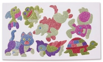 Объемные блестящие наклейки Радуга Melissa & Doug MD9502