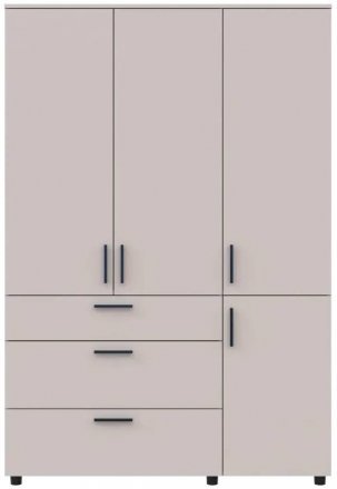 Шафа для одягу Doros Торн Кашемір 3 ДСП/3Ш (полиці) 135х51.6х200 (DRS-012060)
