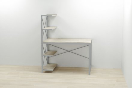 Комп'ютерний стіл Ferrum-decor Джек 75x140x60 Сірий ДСП Сонома (FRD-104417)