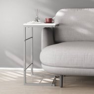Столик приставний Террі Ferrum-decor 650x440x330 Сірий метал ДСП Біле 16 мм (FRD-104662) Столик приставний Террі Ferrum-decor 650x440x330 Сірий метал ДСП Біле 16 мм (FRD-104662)
