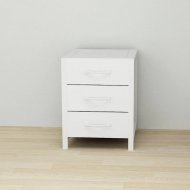 Тумба універсальна Ferrum-decor Вів'єн 3 50x41x40 білий ДСП Біле 16мм (FRD-104191)