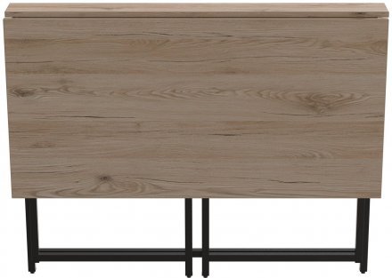 Стіл розкладний Моріс Ferrum-decor 750x1000x600 Чорний метал ДСП Дуб Сан-Марино 16 мм (FRD-104670)