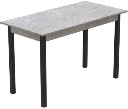 Стіл кухонний Ferrum-decor Маріо 75x120x80 Чорний ДСП Бетон 16мм (FRD-105590) Стіл кухонний Ferrum-decor Маріо 75x120x80 Чорний ДСП Бетон 16мм (FRD-105590)