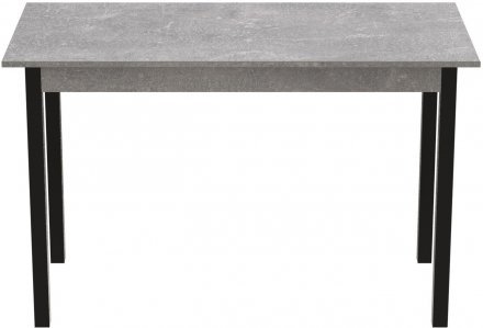Стіл кухонний Ferrum-decor Маріо 75x120x80 Чорний ДСП Бетон 16мм (FRD-105590) Стіл кухонний Ferrum-decor Маріо 75x120x80 Чорний ДСП Бетон 16мм (FRD-105590)