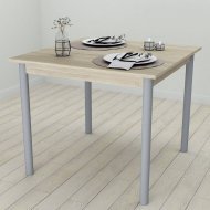Стіл кухонний Ferrum-decor Агата 75x80x80 Сірий ДСП Сонома 16мм (FRD-106252)