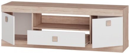 Тумба Еверест ТВ 1500 Соната 150х38х50 дуб сонома + білий (DTM-2262)