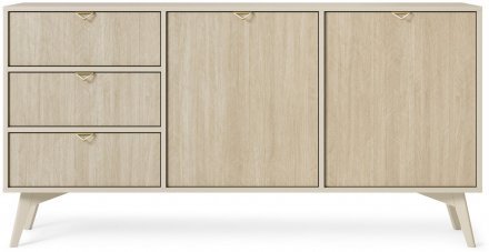 Комод Perfect Home Форест / Forest KSZ158 2-дверний з 3 шухлядами Беж пісочний/ялиця сканді (PFH-091483)