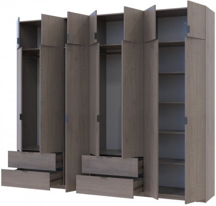 Комплект шаф для одягу Doros Лукас (2 шт.) 280х50х240 см Канноло (DRS-011853)