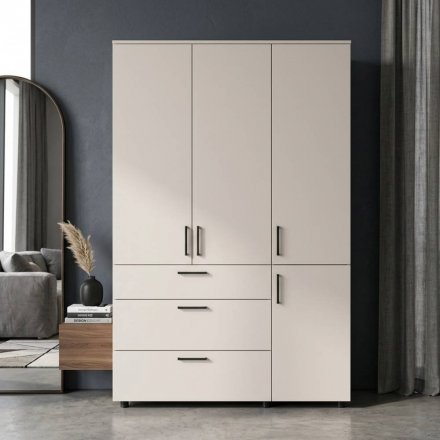 Шафа для одягу Doros Торн Кашемір 3 ДСП/3Ш (штанга) 135х51.6х200 (DRS-012061) Шафа для одягу Doros Торн Кашемір 3 ДСП/3Ш (штанга) 135х51.6х200 (DRS-012061)