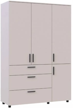 Шафа для одягу Doros Торн Кашемір 3 ДСП/3Ш (штанга) 135х51.6х200 (DRS-012061) Шафа для одягу Doros Торн Кашемір 3 ДСП/3Ш (штанга) 135х51.6х200 (DRS-012061)