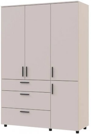 Шафа для одягу Doros Торн Кашемір 3 ДСП/3Ш (штанга) 135х51.6х200 (DRS-012061) Шафа для одягу Doros Торн Кашемір 3 ДСП/3Ш (штанга) 135х51.6х200 (DRS-012061)