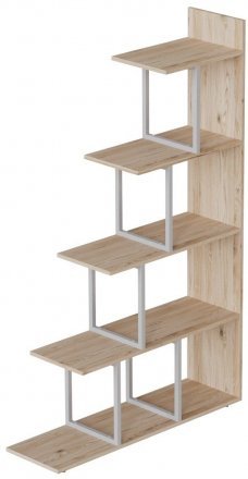 Етажерка Ferrum-decor Стелла 1600x1020x300 Білий метал ДСП Дуб Сан-Марино (FRD-103467) Етажерка Ferrum-decor Стелла 1600x1020x300 Білий метал ДСП Дуб Сан-Марино (FRD-103467)