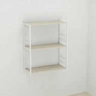 Книжкова полиця універсальна Ferrum-decor Стім 2 74x63x26 білий ДСП Дуб Сонома 16мм (FRD-104112)