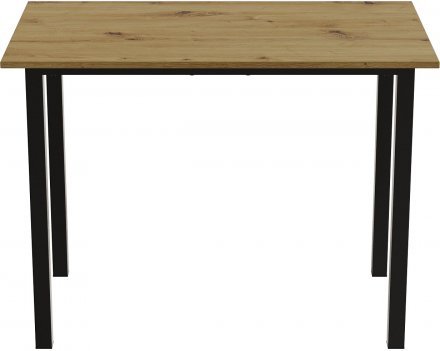 Стіл універсальний Knap Ferrum-decor 750x1400x700 Чорний метал ДСП Дуб Артизан 16 мм (FRD-106383)