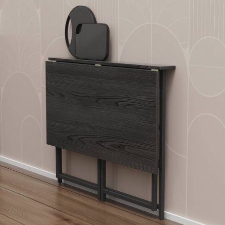 Розкладний стіл Моріс Ferrum-decor 750x1000x600 Чорний метал ДСП Сосна Кембра 16 мм (FRD-104671)