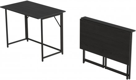 Розкладний стіл Моріс Ferrum-decor 750x1000x600 Чорний метал ДСП Сосна Кембра 16 мм (FRD-104671)