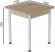Стіл кухонний Ferrum-decor Агата 75x70x70 Білий ДСП Сан-Марино 16мм (FRD-105633) Стіл кухонний Ferrum-decor Агата 75x70x70 Білий ДСП Сан-Марино 16мм (FRD-105633)