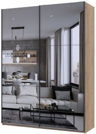 Шафа купе Doros G-Caiser Дуб Евок 2 Зеркала / 3 частини 180х60х240 (DRS-011615)