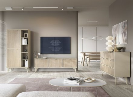 Тумба під ТВ Perfect Home Форест / Forest RTV158 3-дверна Беж пісочний/ялиця сканді (PFH-091479) Тумба під ТВ Perfect Home Форест / Forest RTV158 3-дверна Беж пісочний/ялиця сканді (PFH-091479)