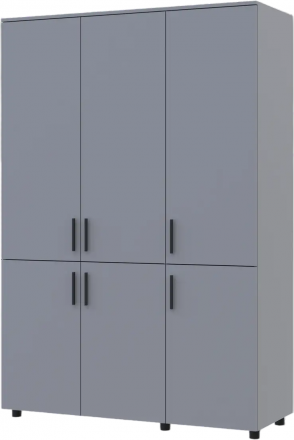 Шафа для одягу Doros Торн Сірий 3 ДСП (полиці) 135х51.6х200 (DRS-012062)
