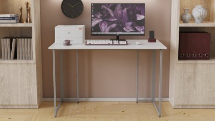 Письмовий стіл Ferrum-decor Ханна 75x140x70 сірий ДСП Біле 16мм (FRD-101441) Письмовий стіл Ferrum-decor Ханна 75x140x70 сірий ДСП Біле 16мм (FRD-101441)