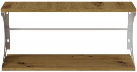 Настінна полиця Ferrum-decor Букін 330x500x240 метал Білий ДСП Дуб Артизан 16 мм (FRD-102854) Настінна полиця Ferrum-decor Букін 330x500x240 метал Білий ДСП Дуб Артизан 16 мм (FRD-102854)