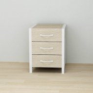 Тумба універсальна Ferrum-decor Вів'єн 3 50x41x40 білий ДСП Дуб Сонома 16мм (FRD-104193)