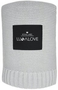 Бамбуковий плетений плед Classic 80х100 см Glamorous Grey lullalove-0386