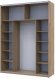 Шафа купе Doros G-Caiser Дуб Евок 2 ДСП / 3 частини 180х60х240 (DRS-011616) Шафа купе Doros G-Caiser Дуб Евок 2 ДСП / 3 частини 180х60х240 (DRS-011616)