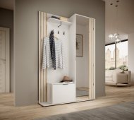Передпокій з дзеркалом Perfect Home Неллі / Nelly 2-дверний Білий/дуб артизан (PFH-091303)