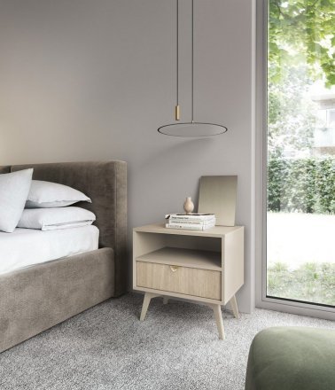 Тумба приліжкова Perfect Home Форест / Forest S54 з 1 шухлядою Беж пісочний/ялиця сканді (PFH-091486) Тумба приліжкова Perfect Home Форест / Forest S54 з 1 шухлядою Беж пісочний/ялиця сканді (PFH-091486)