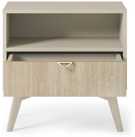 Тумба приліжкова Perfect Home Форест / Forest S54 з 1 шухлядою Беж пісочний/ялиця сканді (PFH-091486) Тумба приліжкова Perfect Home Форест / Forest S54 з 1 шухлядою Беж пісочний/ялиця сканді (PFH-091486)