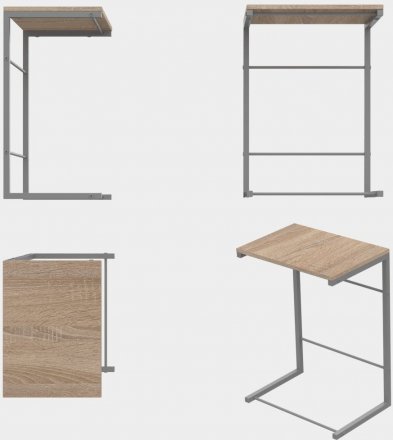 Столик приставний Террі Ferrum-decor 650x440x330 Сірий метал ДСП Дуб Сонома 16 мм (FRD-104665) Столик приставний Террі Ferrum-decor 650x440x330 Сірий метал ДСП Дуб Сонома 16 мм (FRD-104665)