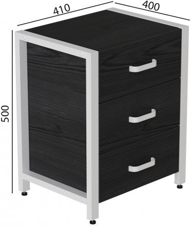 Тумба універсальна Ferrum-decor Вів'єн 3 50x41x40 білий ДСП Сосна Кембра 16мм (FRD-104195)