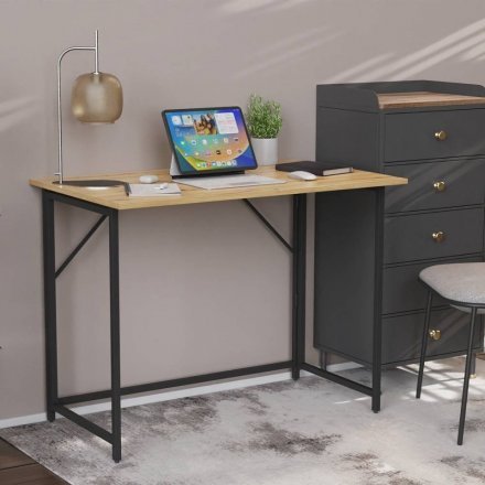 Стіл розкладний Моріс Ferrum-decor 750x1000x600 Чорний метал ДСП Дуб Артизан 16 мм (FRD-104674)