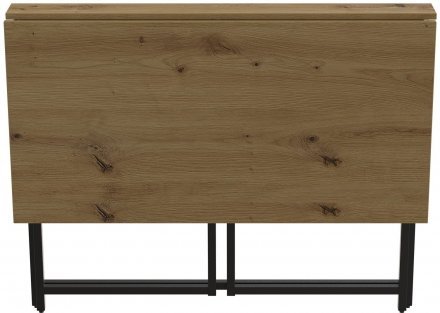 Стіл розкладний Моріс Ferrum-decor 750x1000x600 Чорний метал ДСП Дуб Артизан 16 мм (FRD-104674)