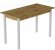 Стіл кухонний Ferrum-decor Маріо 75x120x80 Білий ДСП Дуб Артизан 16мм (FRD-105735)