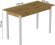 Стіл кухонний Ferrum-decor Маріо 75x120x80 Білий ДСП Дуб Артизан 16мм (FRD-105735)