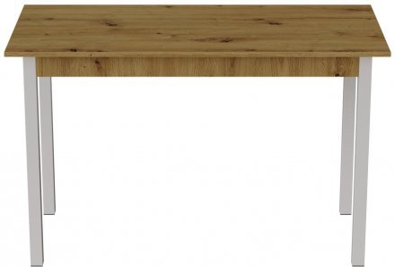 Стіл кухонний Ferrum-decor Маріо 75x120x80 Білий ДСП Дуб Артизан 16мм (FRD-105735)