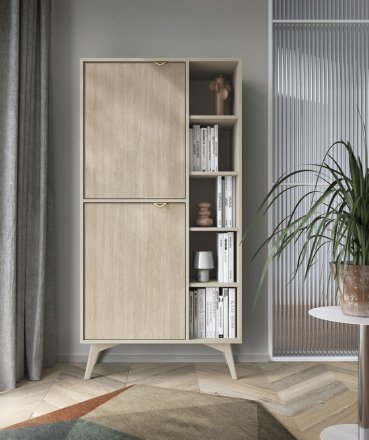 Стелаж Perfect Home Форест / Forest RG80 2-дверний Беж пісочний/ялиця сканді (PFH-091480) Стелаж Perfect Home Форест / Forest RG80 2-дверний Беж пісочний/ялиця сканді (PFH-091480)