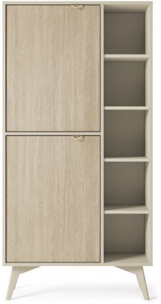Стелаж Perfect Home Форест / Forest RG80 2-дверний Беж пісочний/ялиця сканді (PFH-091480) Стелаж Perfect Home Форест / Forest RG80 2-дверний Беж пісочний/ялиця сканді (PFH-091480)