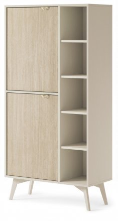 Стелаж Perfect Home Форест / Forest RG80 2-дверний Беж пісочний/ялиця сканді (PFH-091480) Стелаж Perfect Home Форест / Forest RG80 2-дверний Беж пісочний/ялиця сканді (PFH-091480)